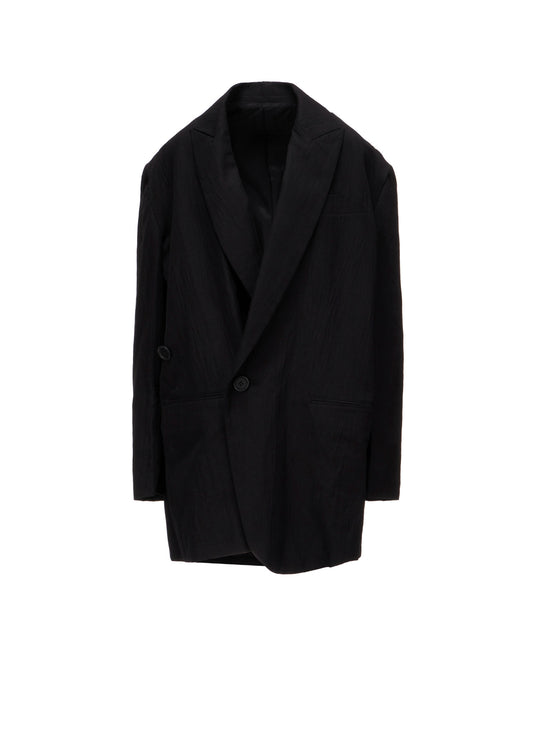 MIXED WEAVE TWILL OVERSIZED JACKET