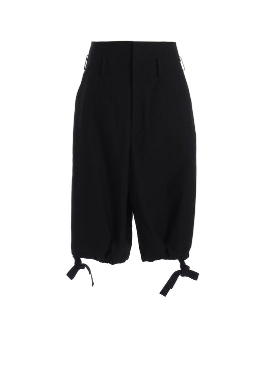 MILITARY BACKSIDE SATIN BERMUDA PANTS