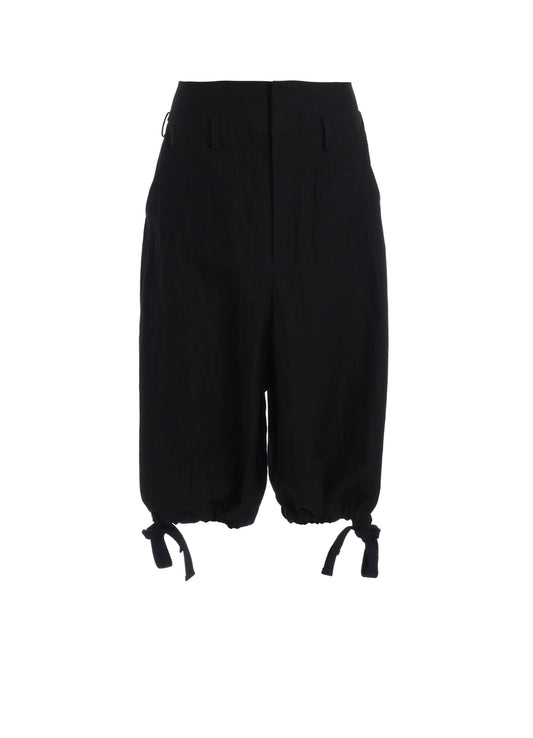 MIXED WEAVE TWILL BERMUDA PANTS