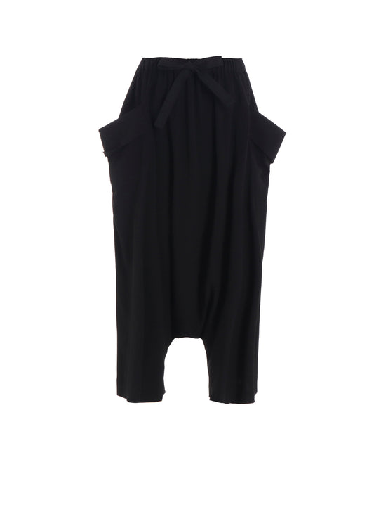 TA/PE CREPE DE CHINE BIG POCKET SAROUEL PANTS