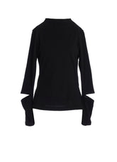 COTTON SINGLE JERSEY SLIT DETAIL T