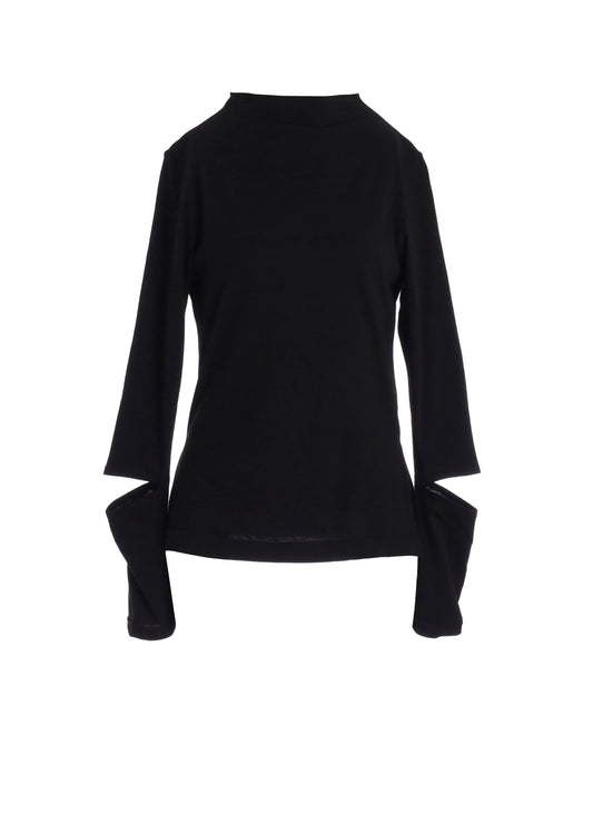 COTTON SINGLE JERSEY SLIT DETAIL T