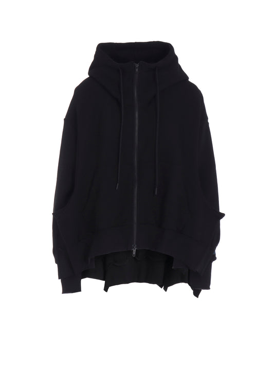 Liy/C FRENCH TERRY FLARED HOODIE