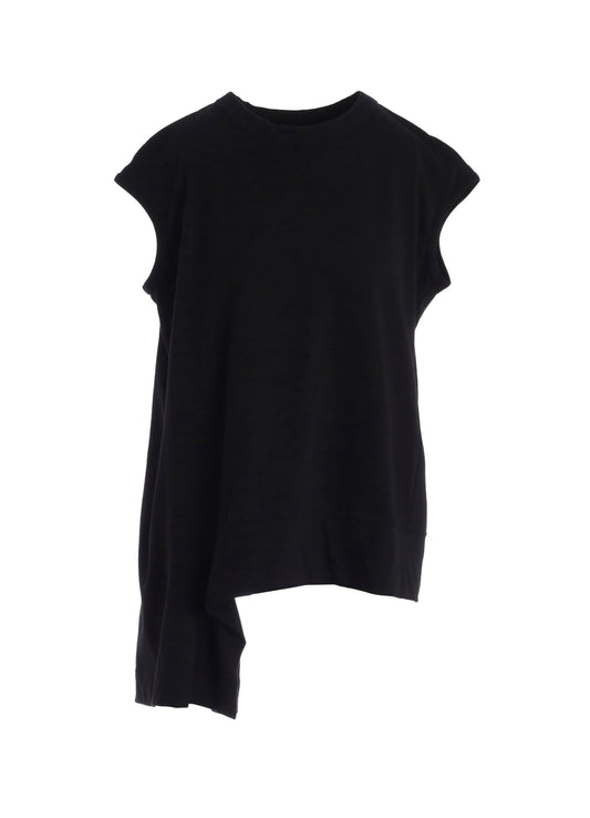 COTTON SINGLE JERSEY V TWISTED T-SHIRT