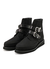 CANVAS B DOUBLE STRAPS BOOTS