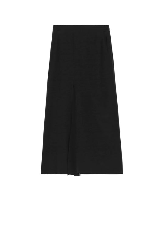 18 SILK CREPE DE CHINE FRONT SLIT LONG SKIRT