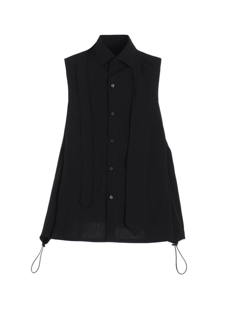 【12/6 10:00(JST) Release】BROAD R-SLEEVELESS TIE BLOUSE