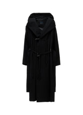 MELTON HOODED DUFFLE COAT
