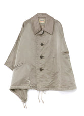 N/C TWILL FLEECY LINING R-CAPE PONCHO J