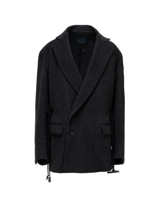 CASHMERE MIXED BEAVER TOGGLE B DETAIL JACKET