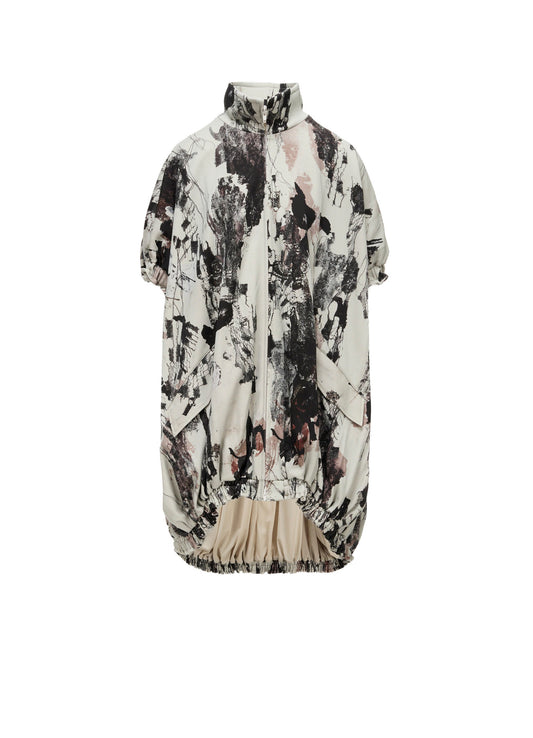 LACE FLOWER PT SHORT SLV BALLOON JACKET