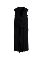 GABARDINE SKIRT COMBI LONG VEST