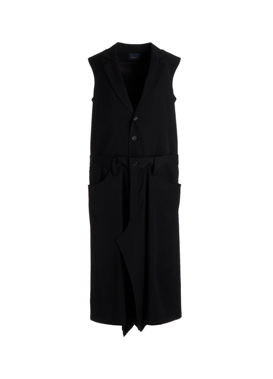 GABARDINE SKIRT COMBI LONG VEST
