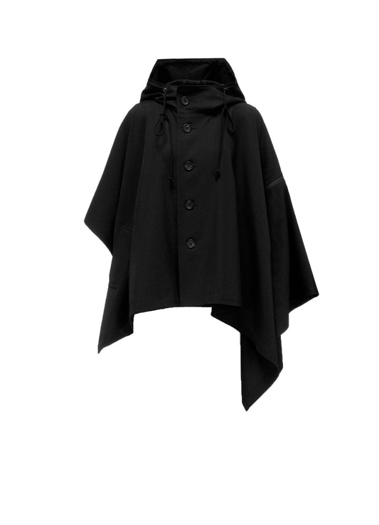 WOOL HOOD MANT COAT