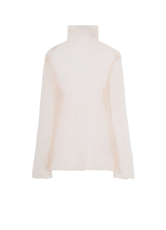 KID MOHAIR MIX HIGHNECK LONG SLV SWEATER