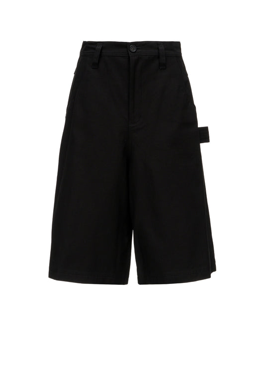 MILITARY BACKSIDE SATIN PAINTER SHORT PANTS