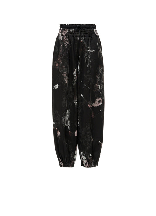 LACE FLOWER PT DOUBLE WAIST SWEAT PANTS