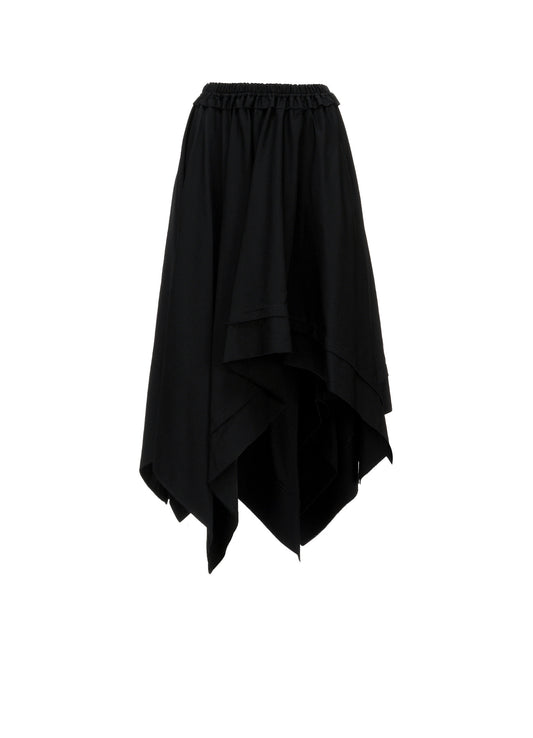 GABARDINE ASYMMETRIC MOVING SKIRT