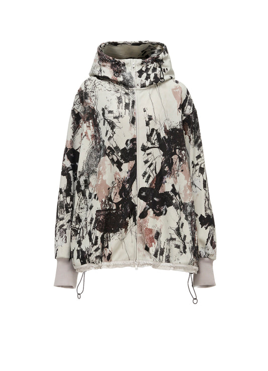 LACE FLOWER PT HIGHNECK HOODY