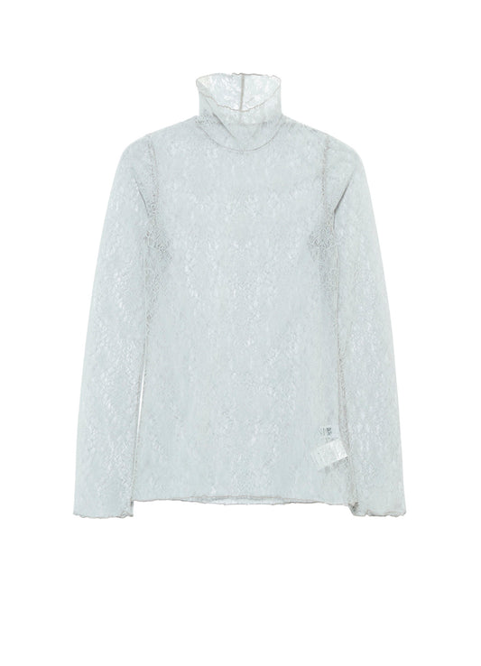 STREACH LACE TURTLENECK