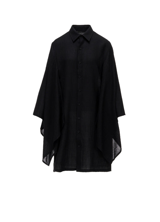 SOFT WOOL KIMONO SLEEVE BLOUSE