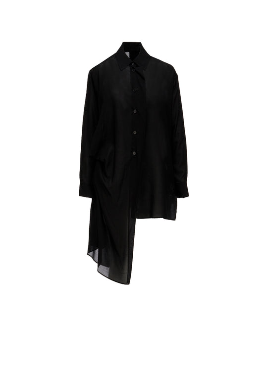 CELLULOSE LAWN TUCK&DRAPE BLOUSE