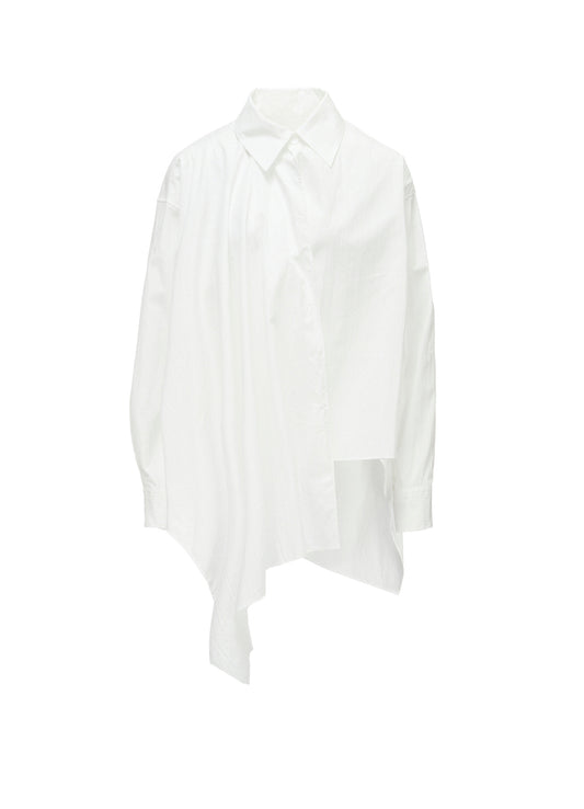 BROAD R LONG ASYMMETRIC BLOUSE