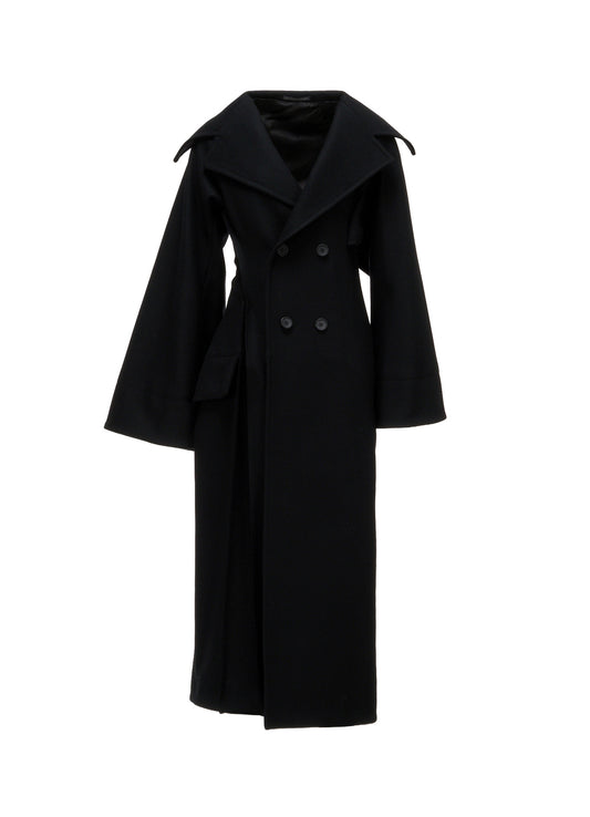 S100 MELTON 4B SLIM FIT COAT