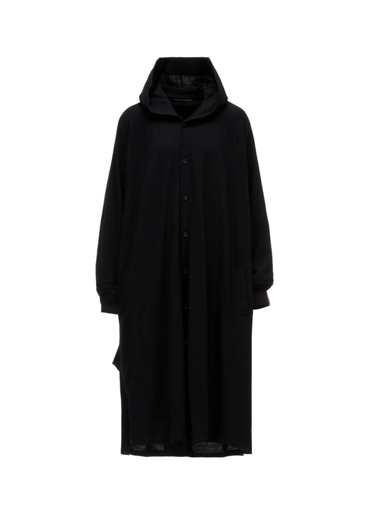 SOFT WOOLEN 1/14 SINGLE HOODED RAGLAN SLV DRESS