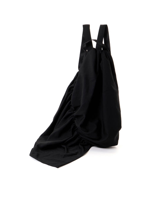 WOOL GABARDINE/Ny SHIRRING BACKPACK