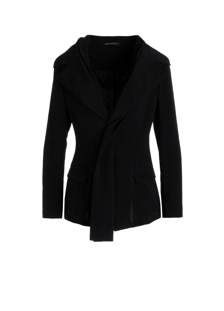 Ta/Pe CREPE DE CHINE STOLE DETAIL SINGLE JACKET