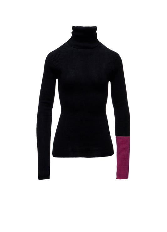 12G1P 2x1 COLOR COMBI RIB HIGHNECK PO