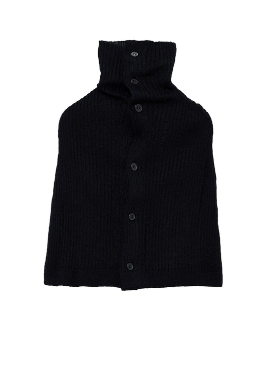 RIB KNIT CAPE
