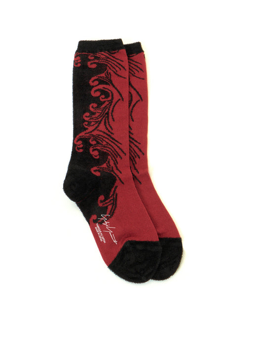 ACNY/CHENILLE YARN WAVE SOCKS