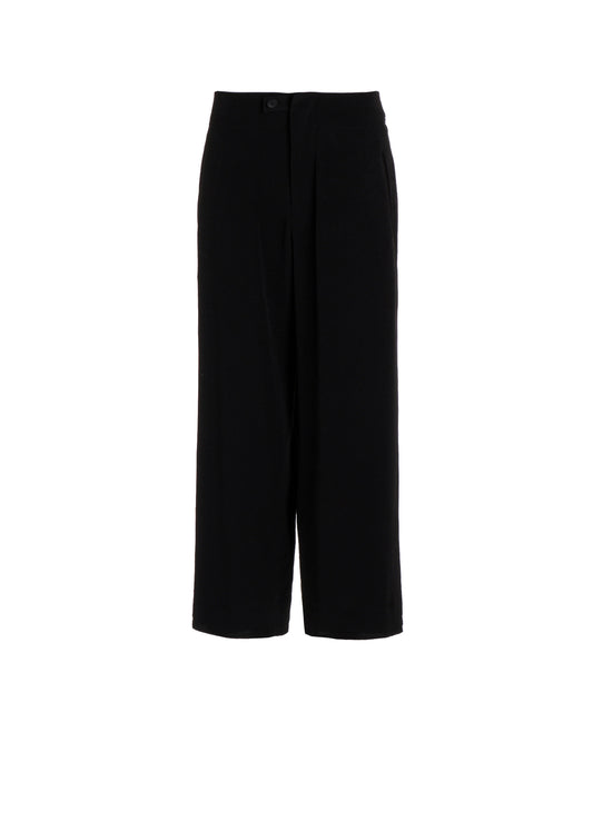 Ta/Pe CREPE DE CHINE S VENT WIDE PANTS