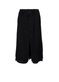Ta/Pe CREPE DE CHINE F BUTTON WRAP PANTS
