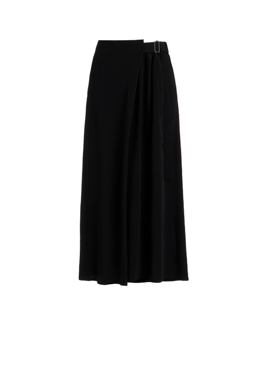 Ta/Pe CREPE DE CHINE R WRAP SKIRT PANTS B