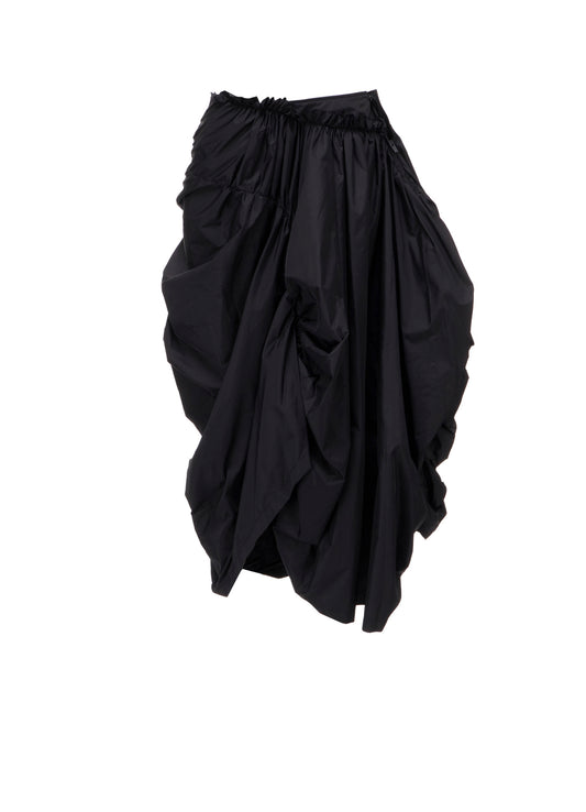 Ny TAFFETA PANELED GATHER SKIRT