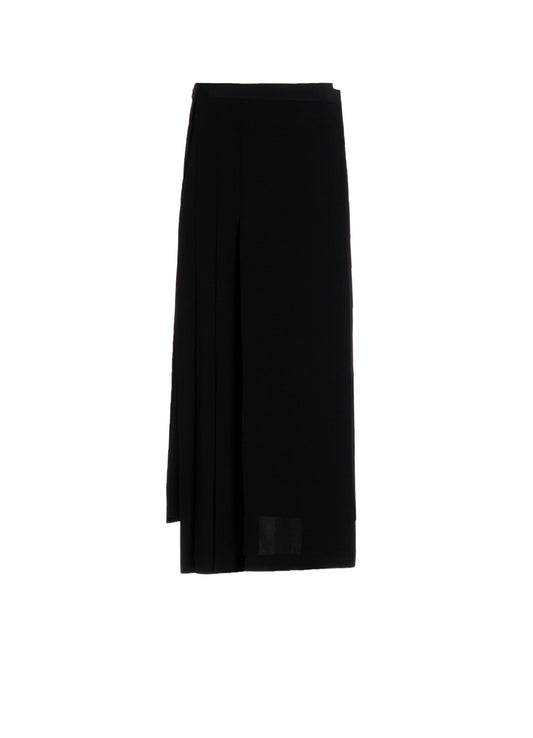 Ta/Pe CREPE DE CHINE R PLEATS WRAP SKIRT