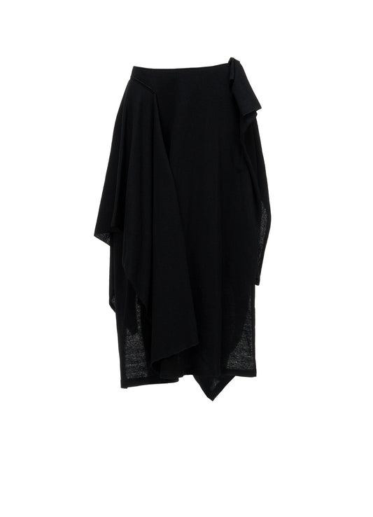 SOFT WOOLEN 1/14 SINGLE DRAPED SKIRT