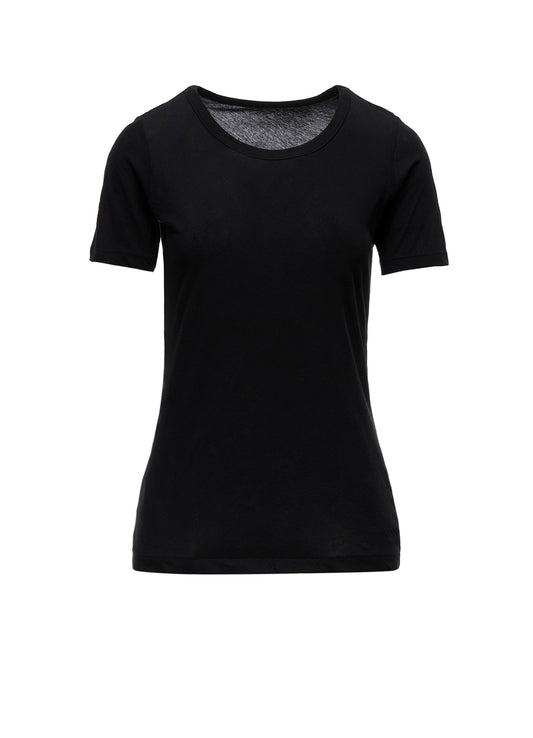 80/-HIGH TWISTED SINGLE JERSEY SHORT SLV ROUND NECK T