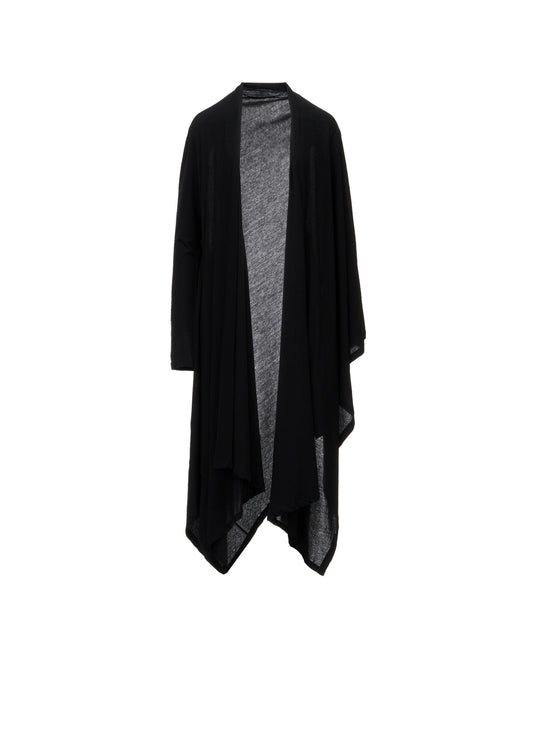 HIGH TWISTED SINGLE JERSEY DRAPED LONG CADIGAN