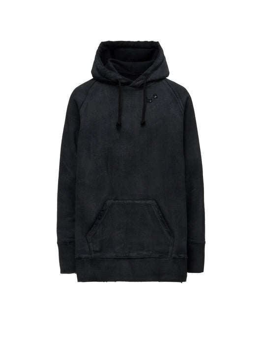 FRENCH TERRY DAMAGED HOODIE