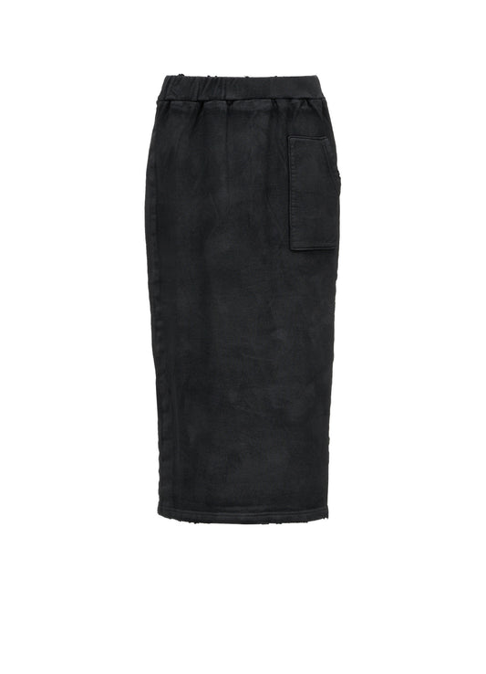 FRENCH TERRY DAMAGED SKIRT