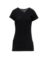 HIGH TWISTED SINGLE JERSEY DIGONAL BUTTON SHORT SLV T
