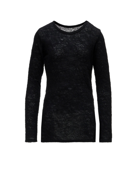 LINKS JACQUARD CREWNECK T