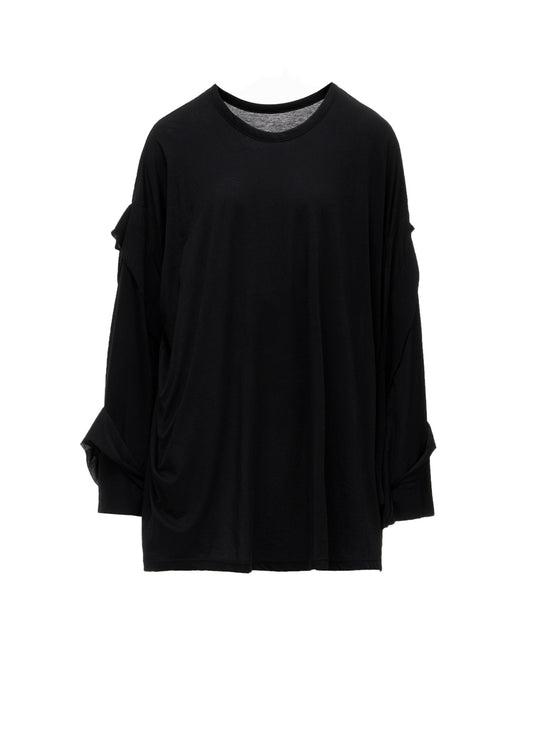 SUPIMA SINGLE JERSEY REVERSE SEAM PULLOVER