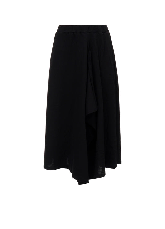 CREPE FRENCH TERRY ASYMMETRIC SKIRT