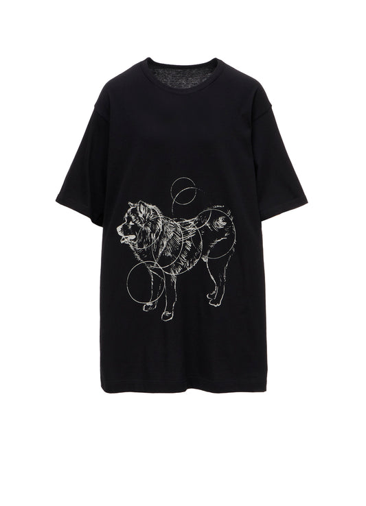 30/-COTTON SINGLE JERSEY SHORT SLV PRINTED T PINA