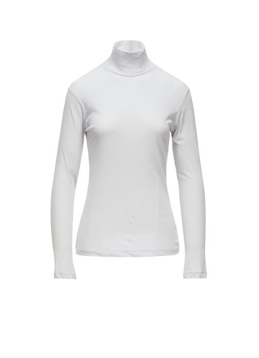 80/-HIGH TWISTED SINGLE JERSEY LONG SLV TURTLE NECK PO